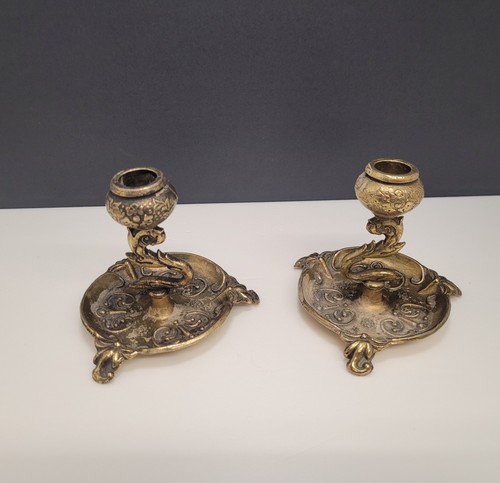 Vintage brass candlestick - vintage,