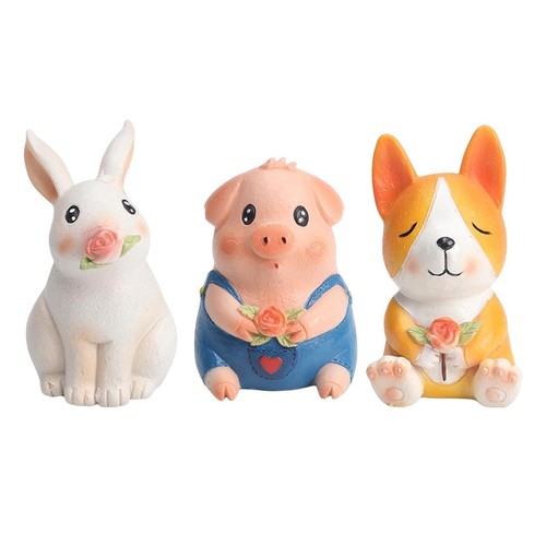 Creative cute animals statue - creative,