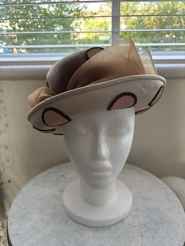 Vintage occasion hat twotone - occasion,