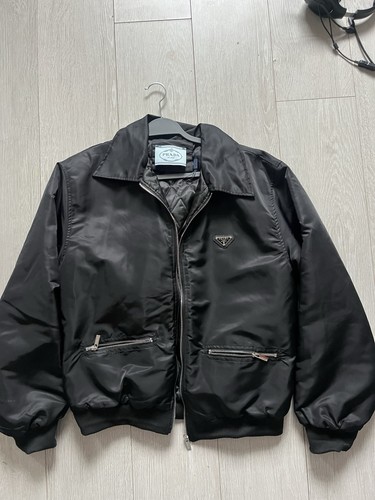 Prada padded bomber jacket - prada,