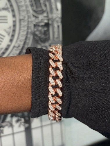 Rose gold iced out - rose,