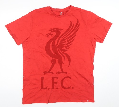 Lfc men red cotton - crew, neck