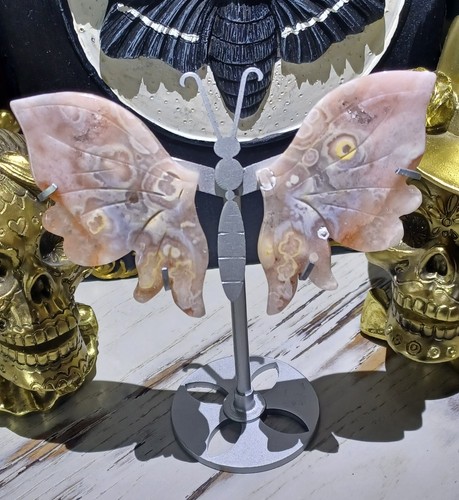 Pink amethyst butterfly wings - amethyst,