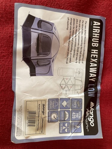 Vango hexaway air - awning, (low)