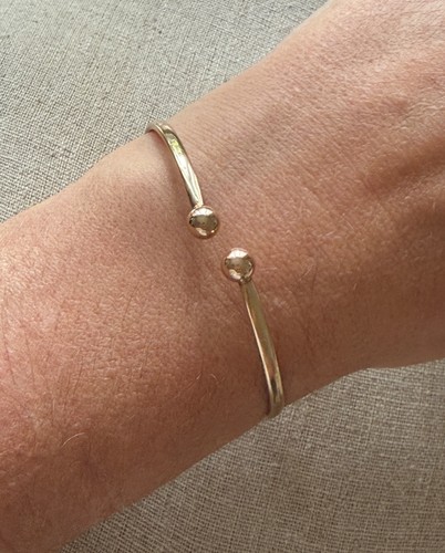 9ct gold flexible torque cuff - 9ct,