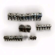Wire Rope Grip Clamps U Bolts Used Assorted 3mm 4mm 5mm 6mm Bundle 17pcs