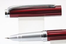 NOS X-Pen Facetted Translucent Red Extra Fine Fountain Pen, CT (Ink Included)