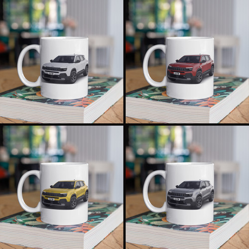 Personalised jeep avenger mug - personalised,