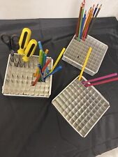 Aluminium Vintage scientific lab Test Tube Racks