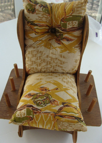 Vtg wood rocking - rocking, chair