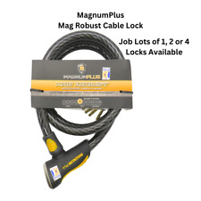 MagnumPlus Coil Cable Lock Mag Robust Bike/Motorbike Sold Secure 185cm x 2cm