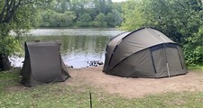 4 rod carryall, 3 10ft rods, 1 10ft spod rod, fox easy shelter