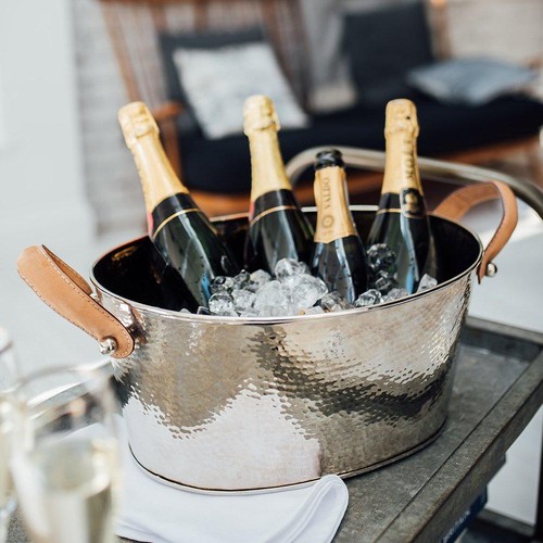 Champagne hammered half sized - half,