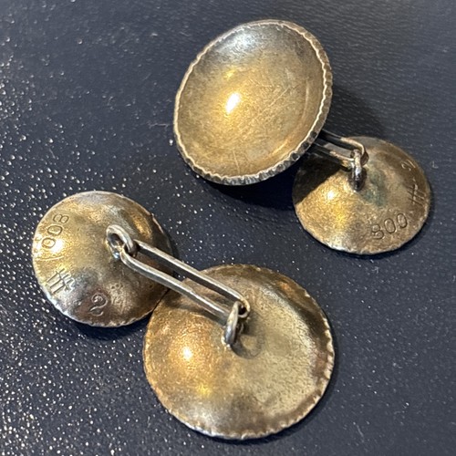 Antique 800 silver cufflinks - antique,