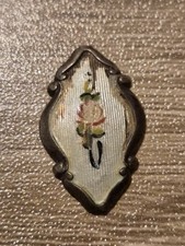 Antique Victorian Charles Horner Silver and Enamel Small Pendant For Repair