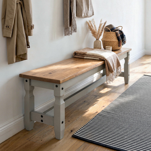 Corona bench grey - corona, 5'0"