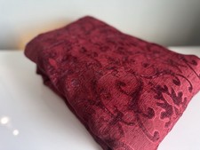 Dark Red Cut Chenille Heavy