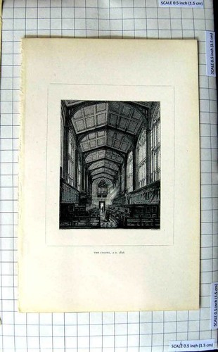 Original old antique print - original,