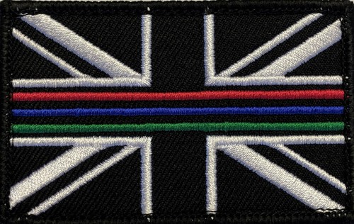 Triple thin line - thin, blue