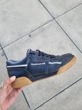 Black and Gum Reebok Workout Plus Trainers UK Size 9