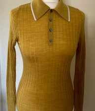 Brora Merino Wool Polo Top