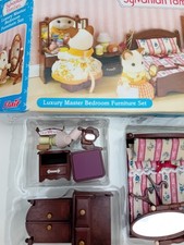 Sylvanian Families Luxury Master Bedroom Furniture Set Boxed,