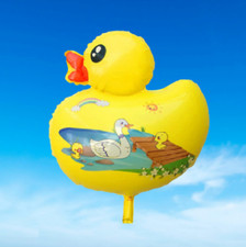 Yellow Duck Plastic Balloon Rubber Duck Birthday Party Decoration Helium/Air