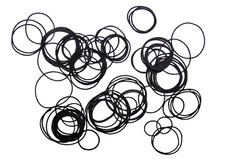 100 x Flat Watch Rubber Washers / Gasket / O Rings / Seals Assorted 14 - 30mm
