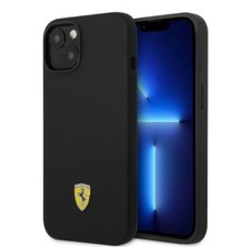 Phone Case iPhone 14 Plus Ferrari MagSafe Compatible Silicone Black