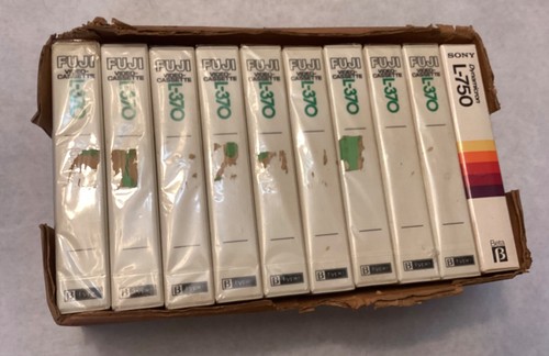 Beta video tapes - fuji, l-370