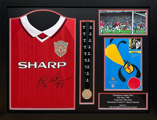 Framed solskjaer sheringham - framed,