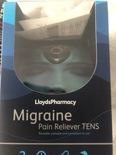 Lloyds Pharmacy Migraine Pain Reliever TENS Machine Reusable Recharge Drug Free