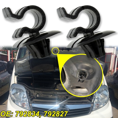 Bonnet hood rod stay - 2x,