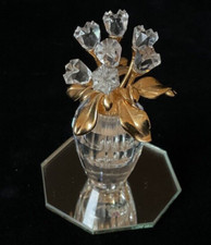Swarovski Crystal Memories, Vase of Flowers on Mirror, unboxed.