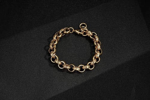 Men 9ct gold chunky link - 9ct,