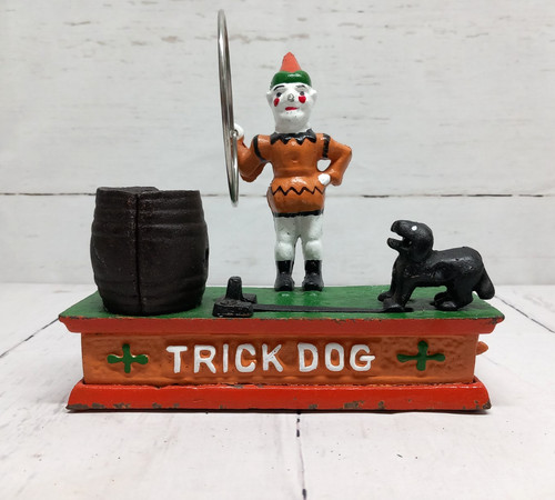 Vintage tin toy trick box - vintage,