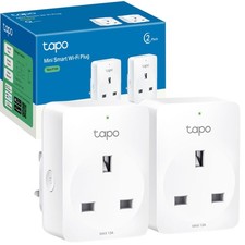 Tapo P100 (2-Pack) Smart Plug, Wi-Fi Plug, App Remote Control, Alexa Plug, Voice