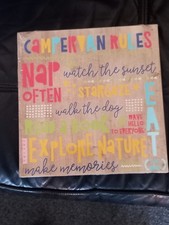 CAMPERVAN RULES NOVELTY WOODEN