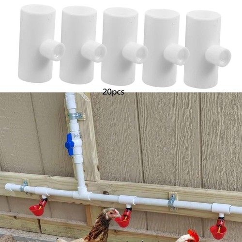 20pcs chicken waterer pvc - waterer,