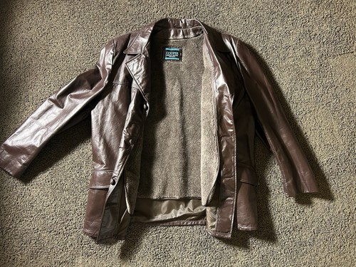 Vtg cooper leather jacket mens - leather,
