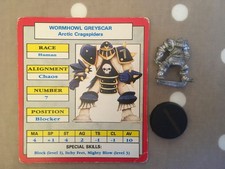 BLOOD BOWL 2nd Edition CHAOS STAR STAR PLAYER - WORMHOWL GREYSCAR (1988)