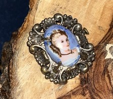 Vintage Limoges Cameo Lady In