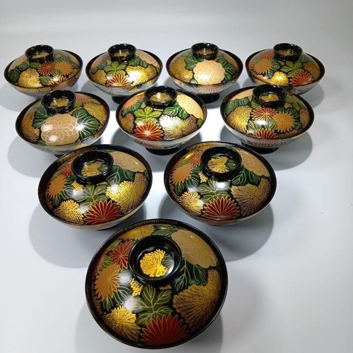 Wajima lacquer lidded - wajima,