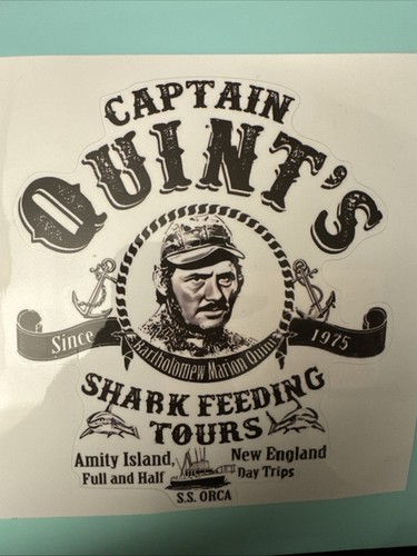 Jaws 1975 decal - decal,, captain