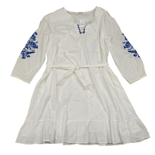 Crew womens white blue - womens,