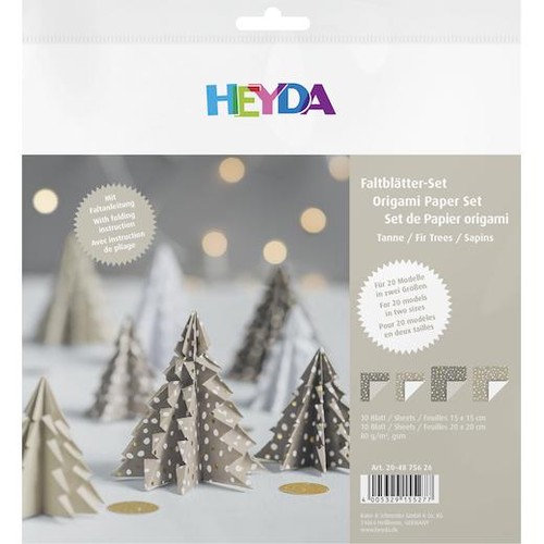 Heyda fir trees origami - 3d,