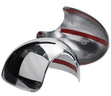 PAIR DOOR WING MIRROR CHROME