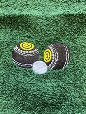 Lawn Bowls sport towel - design & name
