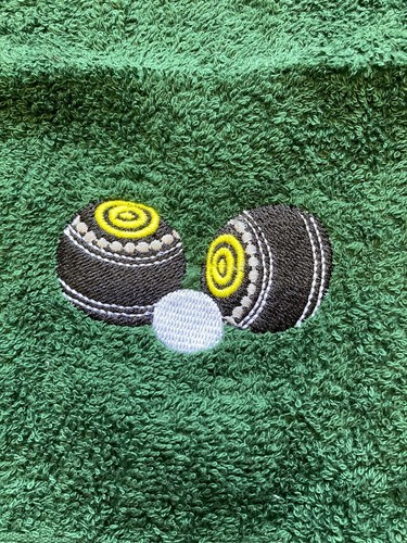 Lawn bowls sport towel - bowls,