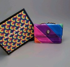 🌈 Kurt Geiger Micro Kensington Neon Rainbow Bag With Gift Box 🌈